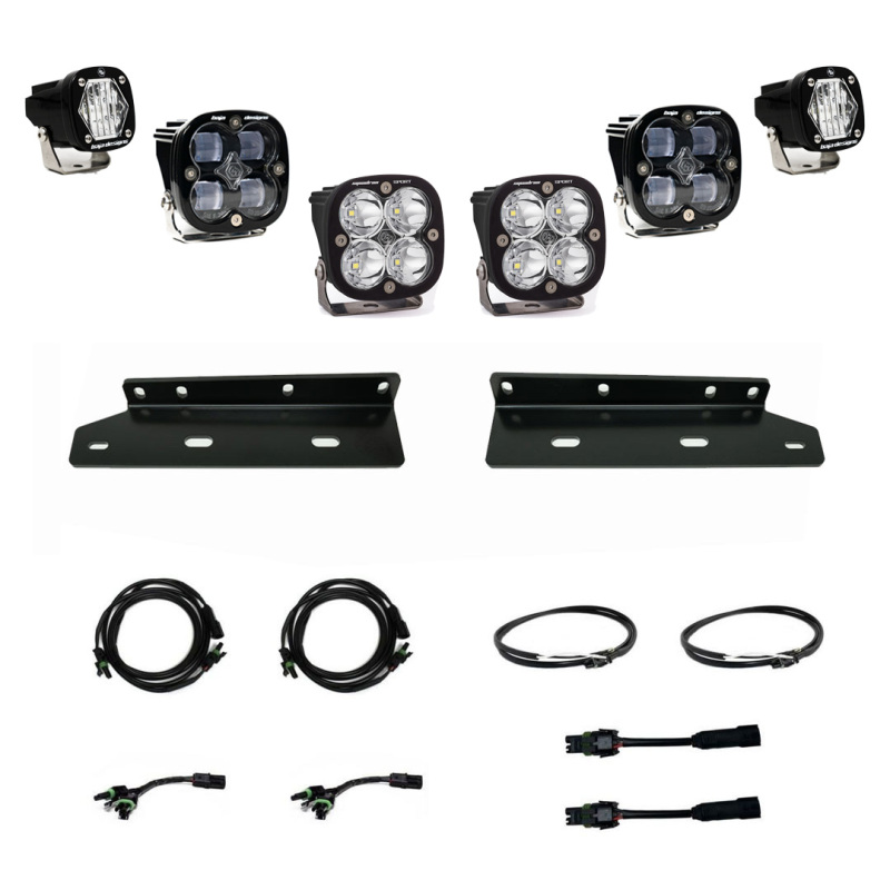 Ford Raptor Fog Light Pocket Kit - Baja Designs - Pro Fog Pocket SAE - `21-`27